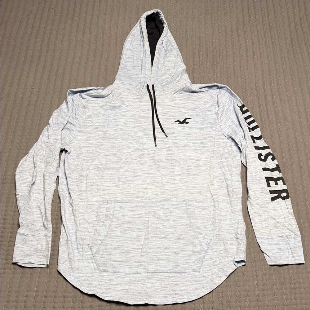Hollister Light blue Pullover with Black Accents